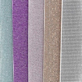 10 x B6 5 Colour Oval Glitter Linen Greeting Cards with Envelopes