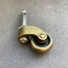 LUXUFUL 1" Swivel Stem Ball Caster Wheel, Zinc Alloy Antique