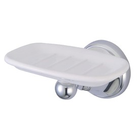 KINGSTON BRASS BA4815C Metropolitan Soap Dish, Polished Chrome, 5-1/4" Length
