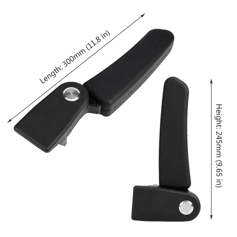 Motorcycle Passenger Armrest 2Pcs Motorcycle Passenger Rear Folding Top Case