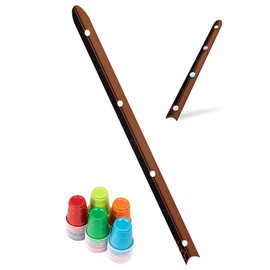 Extguds 5 FT Shot Board,with 50 Cute Shot Glasses,4 Person Drinking, Sets:1 Drinking Board + 50 Cute Glasses, Perfect for Vacations,Weddings,Bar，Family Gathering,Celebrations, Party,Vintage and Noble