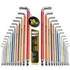 Facoow Allen Wrenches Sets, 26pcs Full Size SAE & Metric