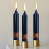 Navy Short Taper Candle 7 Inch Candlesticks Unscented Dripless Tapered