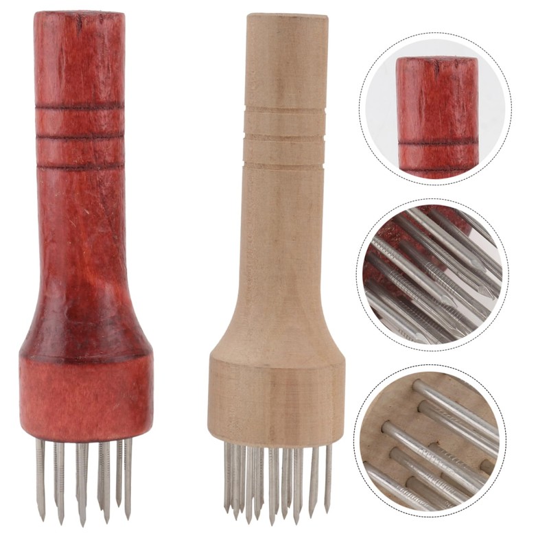 LABRIMP Meat Tenderizing Needle Set 2pcs Dishwasher Safe for Steak