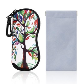 EHDWXVZM 1 piece glasses storage bag, 1 piece glasses bag, sunglasses case, glasses protective bag, glasses case with zip, printed glasses bag, practical travel glasses bag, colour