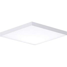 Maxim 57669WTWT Trim ADA / JA8 Compliant Energy Star Polycarbonate Shade Thin Disc Square Outdoor LED Flush Mount, 1-Light 20 Watt, 1"H x 11"W, White