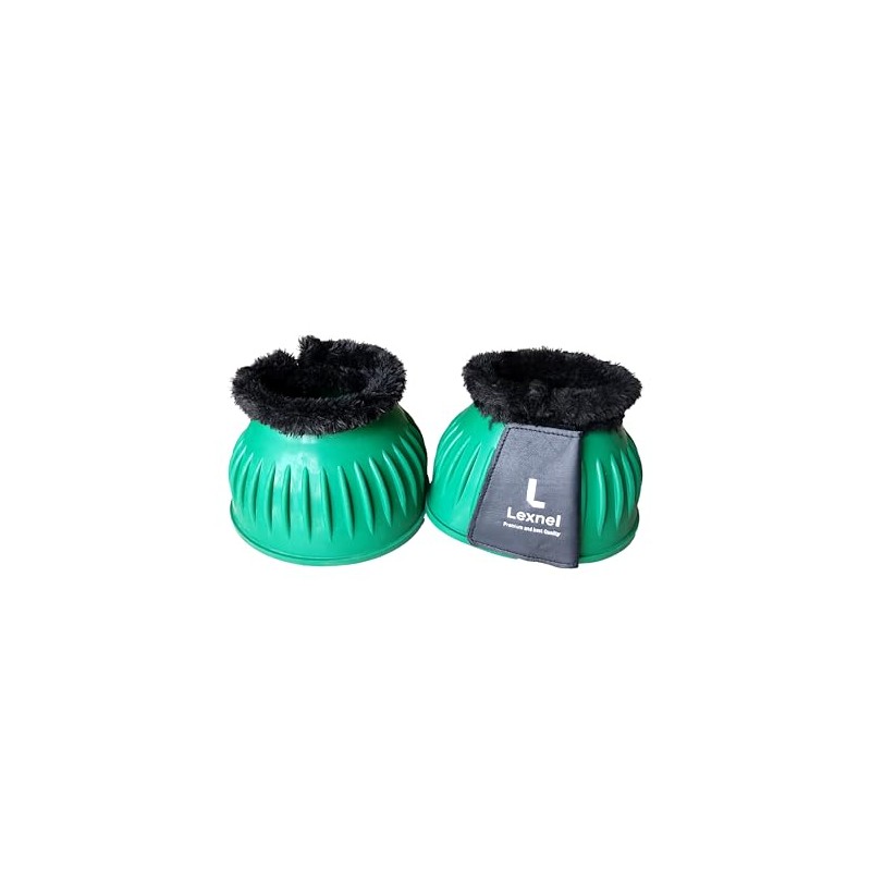 LEXNEL Rubber Horse Bell Boots – Durable Overreach Protection &