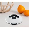 Kawaii Sheep Spoon Rest Ceramic, White Cute Animal Shape Kitchen