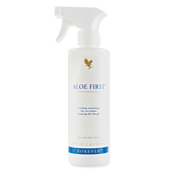Forever Living Products Aloe First, 473ml, Skin Soothing formua, 80% Pure Inner Leaf Aloe Vera, Gluten Free, Vegetarian Friendly