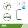 Amig - Handle with Rosette for Mod.7 Stainless Steel 18/8