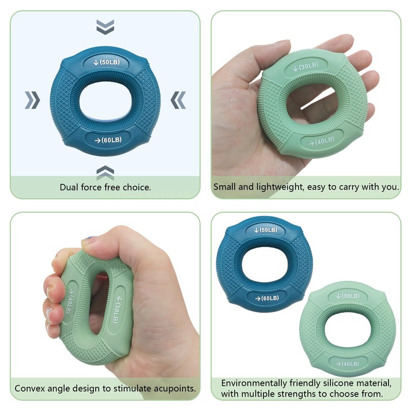 Finger Trainer Set Hand Grip Strengthener Grip Trainer Rings Hand