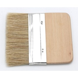 PAINTERSISTERS® Paddle Surface Brush, 10 cm Wide, Bristle Brush, Primer Brush, Flat Brush, Wide Wooden Handle for Watercolour, Gouache, Acrylic, Oil on Canvas and Painting Base