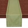 Grelucgo Small Handcrafted Solid Color Dining Table Runner, Dresser Scarf,