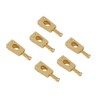 6Pcs Guitar Bridge Saddle Brass String Saddles Replacement Electric Guitar