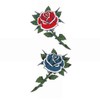 Festival Makeup M137 Red Rose Blue Rose-2 (8.7cm x 5cm)