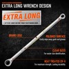 HORUSDY 10-Piece Extra Long Ratcheting Wrench Set with Tool Bag,
