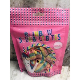 None Ship N 24 Hours. New-Rainbaw Sour Belt Bites. Made with Fruit Juice. 4oz.