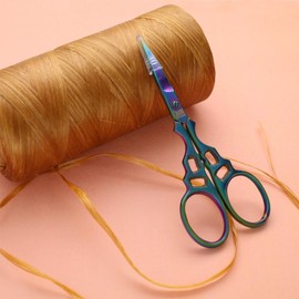 The Beadsmith Embroidery Scissors – Chroma Series – Rainbow Titanium Coating – 4 Inches Long – Precision Tips – Use for Threads, Textiles, Yarn, Cards, Art, Crafting, Needlework & Sewing