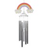 Jones Home and Gift UO_48327 Rainbow Windchime | 1pc, Silver