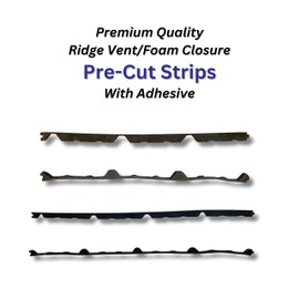 EAGLE 1 Ridge Vent/Foam Closure Pre-Cut Strips with Adhesive - 3 FT Long/R-Panel and AG-Panel, Inside or Outside - Multi-Pack (Ag-Panel-Inside / 20)