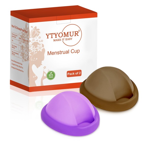 YTYOMUR Wiederverwendbare Menstruationsscheibe – weich und bequem, auslaufsichere Menstruationstassen-Alternative –