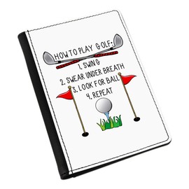 How to Play Golf Passport Holder Cover