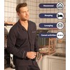 DAVID ARCHY Mens Pajamas Set Soft Cotton Notched Collar Pajamas