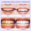 7 Pares 14 Unidades,Purple Teeth Whitening Strips, Tiras Blanqueadoras De