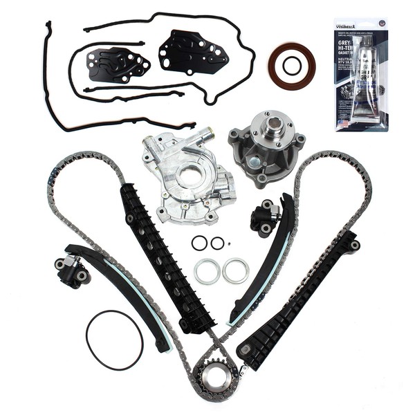 CNS Timing Chain Kit W/Cover Seals (Updated Tensioners), Water Pump,