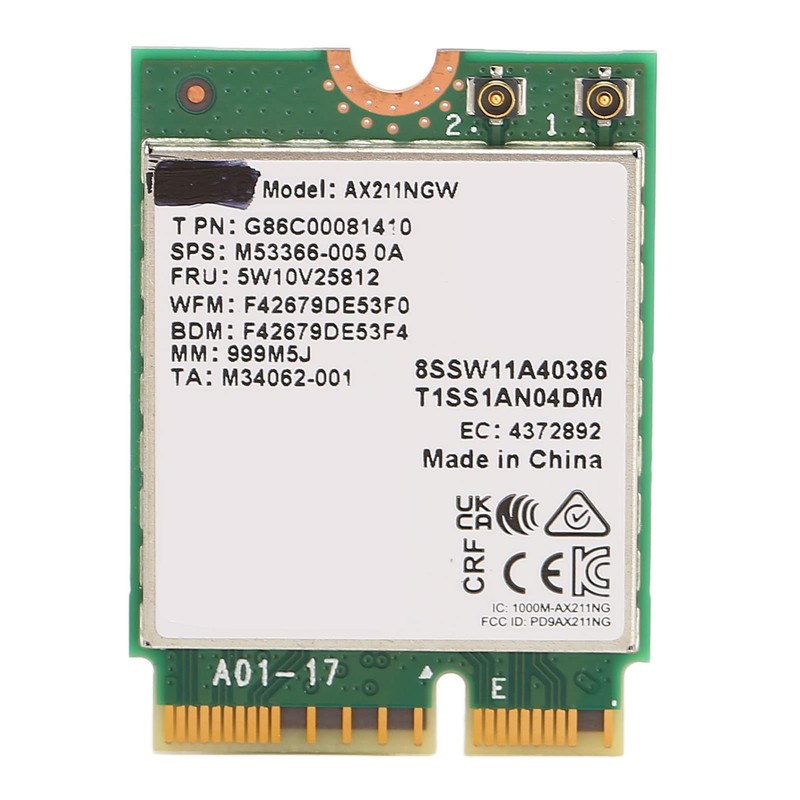 AX210NGW Wireless WiFi Card, M.2 Network Card M.2 Key E