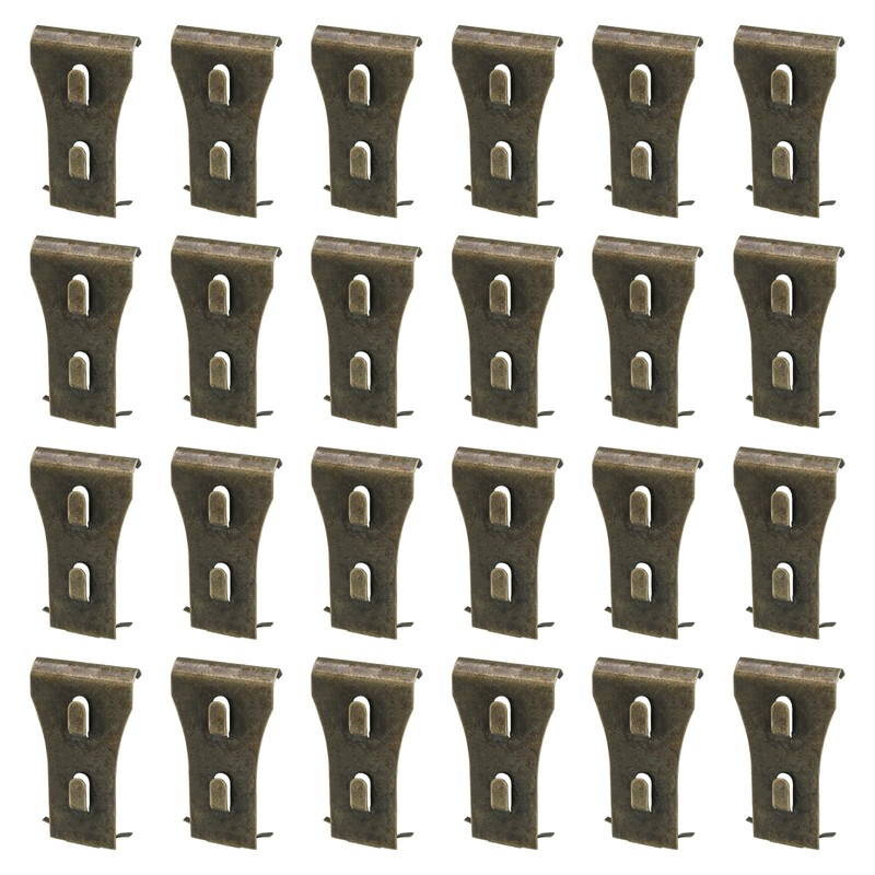 Biaungdo 24 Pcs Brick Wall Clips, Steel Brick Hook Clips,