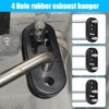 mizikuu 4 Pieces Car Exhaust Hanger, Car Exhaust Holder Rubber