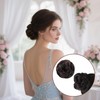 FdcLixuvol 1 Pack Messy Bun Hair Piece, Synthetic Wavy Curly