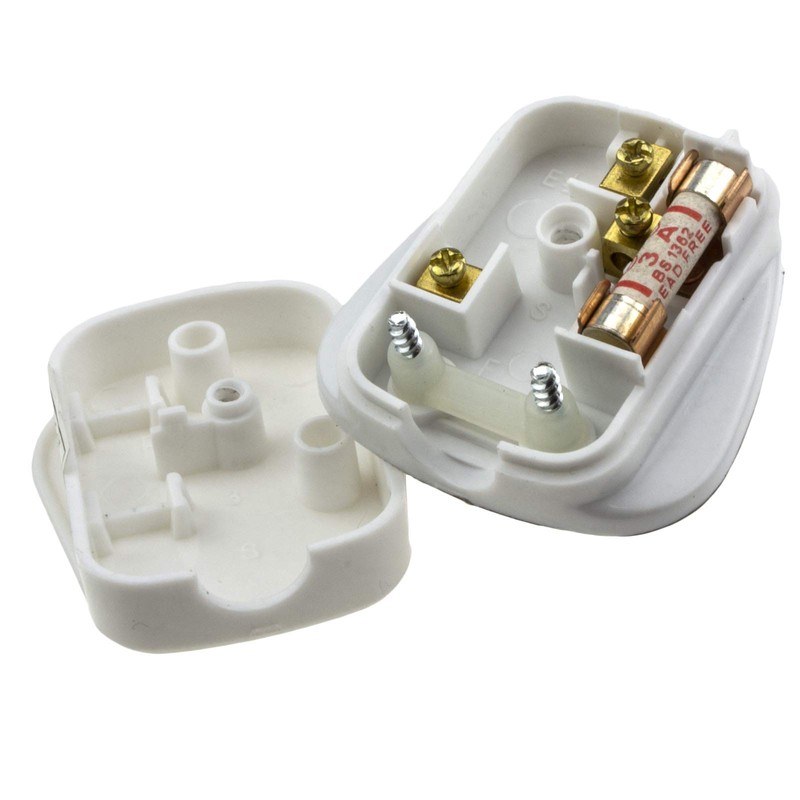kenable [20 Pack] Rewireable 3 Pin UK Mains Plug Fitted