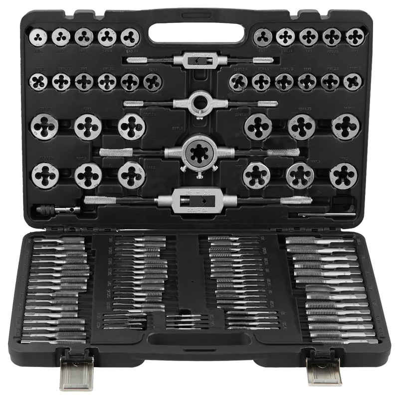 VEVOR Tap and Die Set, 110-Piece Include Metric Size M2