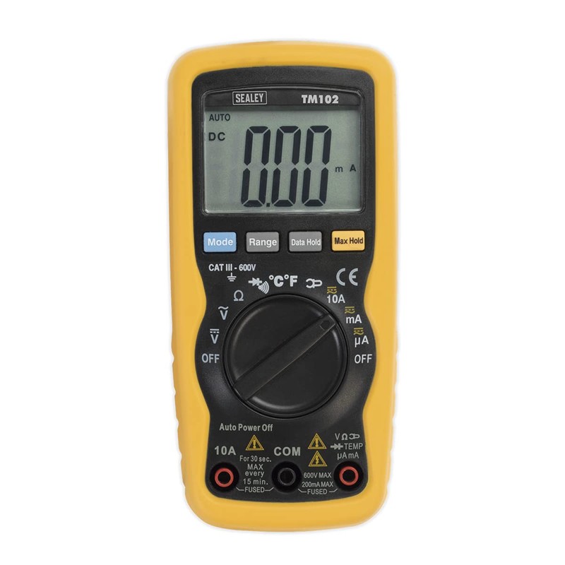 Sealey Tm102 Professional Auto-Ranging Digital Multimeter - 8 Function