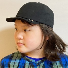 Basic Ench Cordura Chino Ball Cap Cordura Japanese Fabric Hat, Short Brim for Women, Men's, Kids, Black