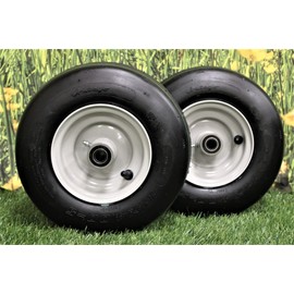 Antego Tire & Wheel (Set of 2) Gravely/Ariens Pneumatic 11x4.00-5 Light Gray Assys replaces 07100124 Fits ZT, ZT XL, ZT X, Zoom, Zoom XL