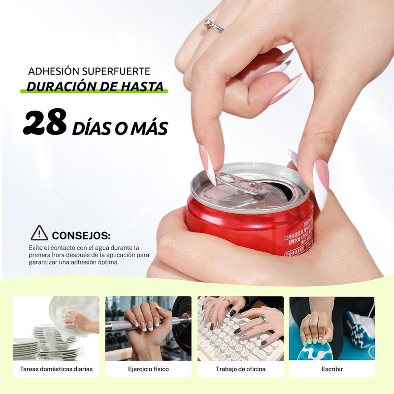 CHERIMOYA Pegamento Uñas Acrílicas con Pincel Pack 3 x 10ml