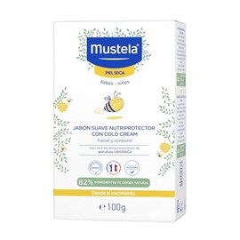 Mustela Jabón en barra nutriprotector Cold Cream, 100g.