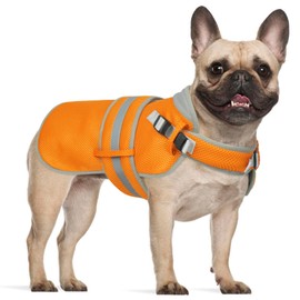 Lelepet Dog Cooling Vest for Summer Lightweight Breathable Mesh Cooling Jacket with Adjustable Straps Reflective Harness Vest with D-Rings for Small Medium Large Dogs Hiking Beach Outdoor Play