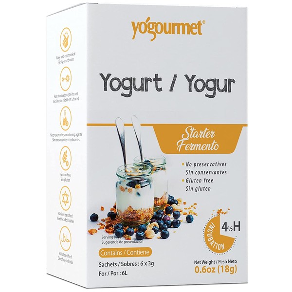 Yogourmet Freeze Dried Yogurt Starter, 0.6 Oz