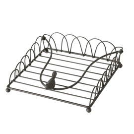 Napkin Holder 2pcs. Set in anthracite made of Metall - Tinas Collection