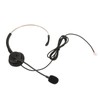 Telephone Headset Single Ear Professional Noise Canceling Adjustable Wired Phone