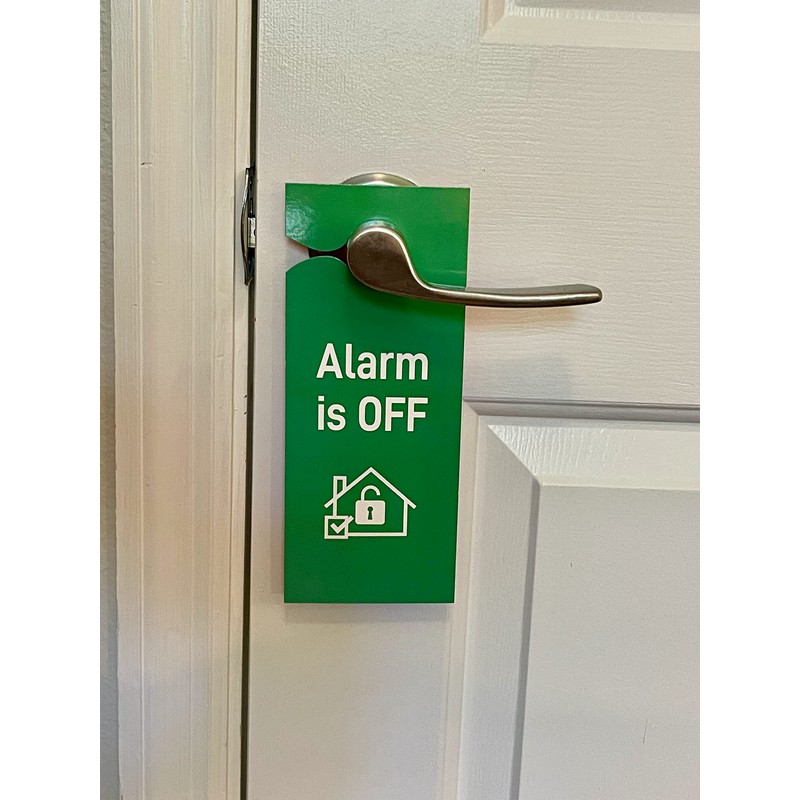 Alarm is ON/OFF Door Hanger for Home and Office (4