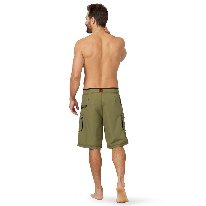 Maui Rippers Octo Tako - Bañador para hombre, Verde oliva,