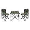 Kit Mesa + 2 Sillas Plegables Playa Jardin Camping Rojo