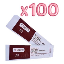 100 Piezas Crema Fougera Vitamina A, D Tatuaje Microblading