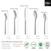 Alata Cube 40-Piece Forged Stainless Steel Flatware Set Cutlery Set,