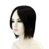 Human Hair Crown Wiglet Replacement Smart 10x8cm Topper Piece Side